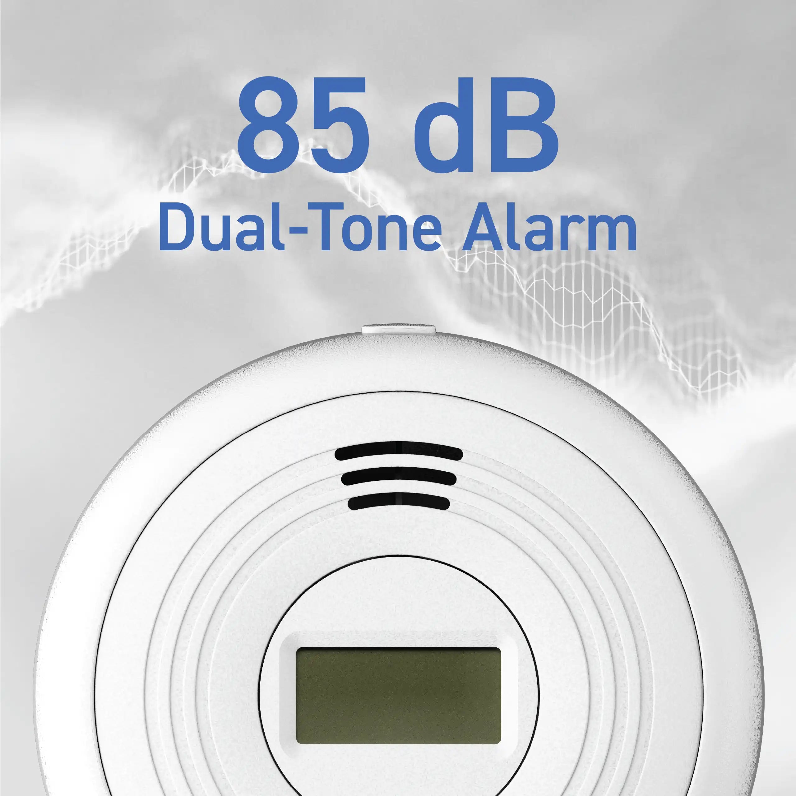 85 dB dual-tone alarm